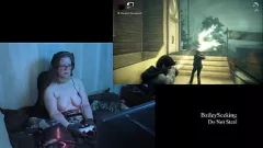 Jouer BBW brune aux gros seins naturels commente le gameplay d'Alan Wake - Partie 8