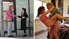 Afspelen Roodhandig betrapt! Brutale Oekraïense tiener X-rated ontmoeting met een oude man